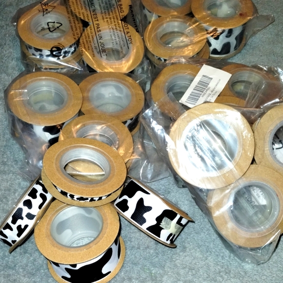 Cow Print Ribbon BUNDLE NEW - Picture 2 of 4
